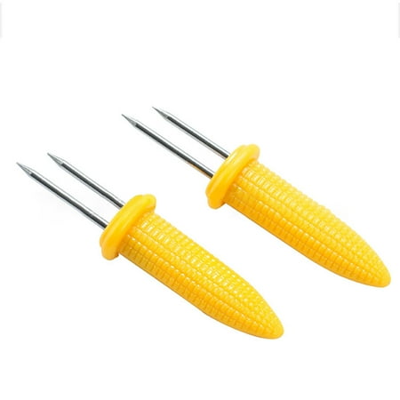 

20pcs Barbeque Skewers Corn Design BBQ Vegetable Fork Outdoor Grilling Roasting Accessories