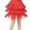 Red, variant on OSOLU Toddler Kids Girls Tassel Dance Skirt Latin Ballroom Layered Fringe Dancewear Breathable Dailywear, 12-13 Years