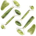 thumbnail image 1 of Set de Gua Sha TIHOOD Verde con Rodillos de Jade para Masaje Linfático Anti Envejecimiento, 1 of 3
