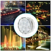 Underwater Submersible LED Lights Waterproof Multi Color Battery Operated Remote Control Wireless 10-LED Lights for Hot Tub,Pond,Pool,Fountain,Waterfall,Aquarium,Party,Vase Base,Christmas,IP68 2pack