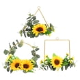thumbnail image 1 of 3 PCS Artificial Guirnalda de girasol pared colgada de guirnalda decoración decoración de corona, 1 of 6