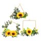 thumbnail image 1 of GOOHOCHY 3 guirnaldas artificiales de girasol para colgar en la pared., 1 of 8