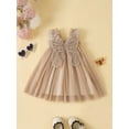 thumbnail image 2 of Vestido de Princesa para Niñas, Vestido sin Mangas con Decoración de Malla en Forma de Mariposa, Vestido de Gasa con Tirantes de Verano Nituyy Una amplia gama de colores. Falda decorada con mariposas muy mona para bebé niña en verano., 2 of 5