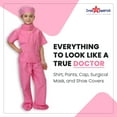 thumbnail image 4 of Dress Up America Doctor Scrubs For Kids - Pink Doctor And Nurse Costume For Girls & Boys, 4 of 6