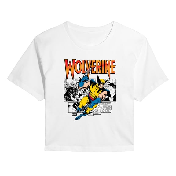 Wolverine - Wolverine Comic - Juniors Cropped Graphic T-Shirt
