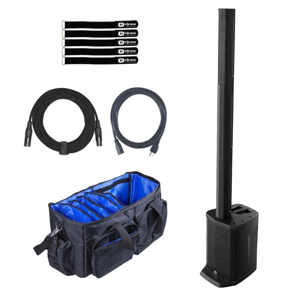 Gemini WPX-2000 Modular Line Array Speaker System with Bag & Cables Package