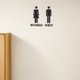 thumbnail image 1 of BESTYASH 2Ud Señal Para En Acrílico Resistente Con 3D Para Puertas De Lavabo Femenino Y Masculino, 1 of 7