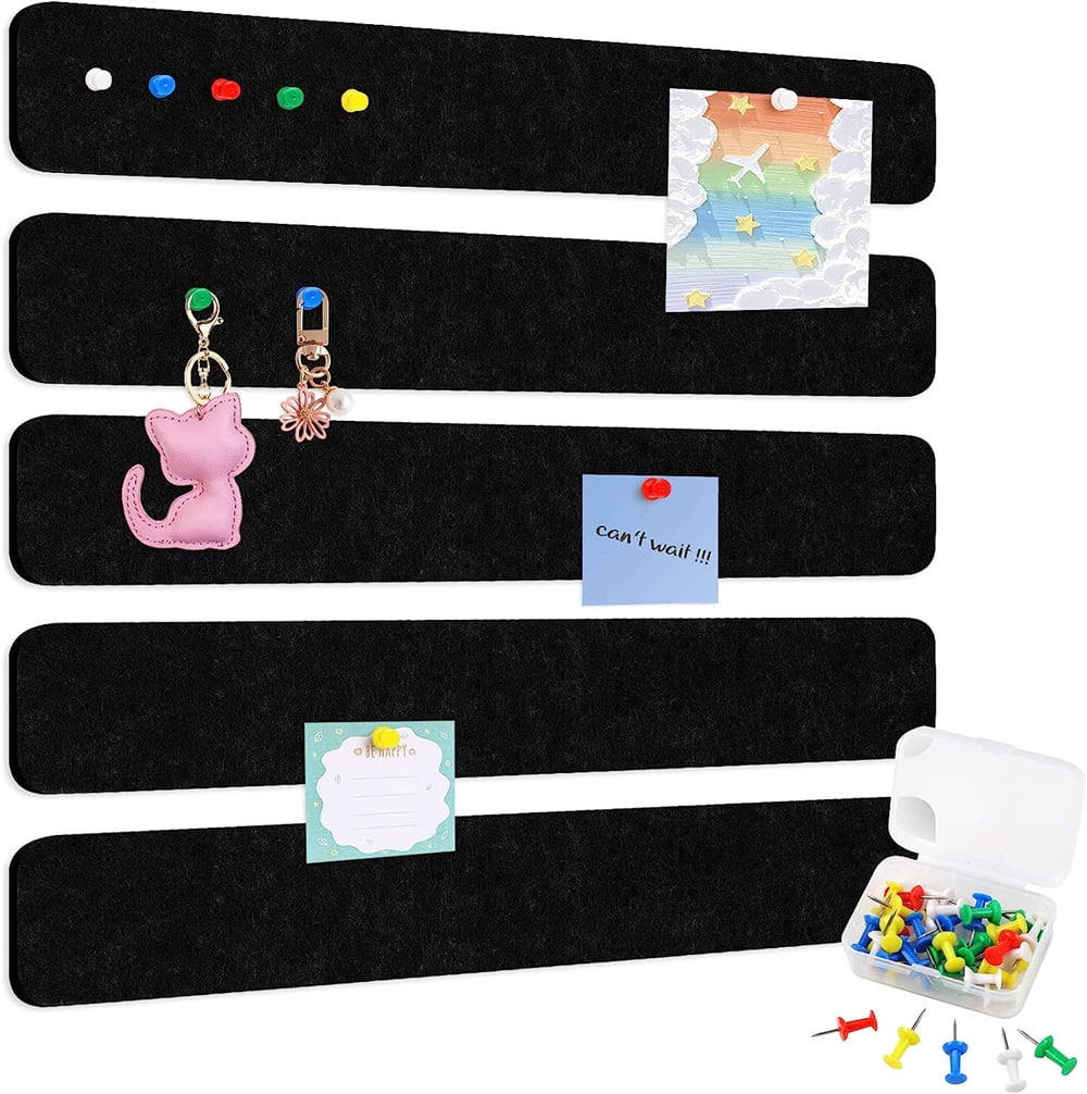 NOGIS Felt Bulletin Board Corkboard Strips for Walls, SelfAdhesive