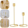 thumbnail image 2 of Candelabro de metal de una sola cabeza, candelabro de arte de hierro, decoración creativa para mesa de comedor, candelabro romántico para bodas, 2 of 6