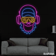 thumbnail image 3 of Craftnamesign Monkey Neon Signs, Headphones Shop Decor, Music Studio Signs, 3 of 4