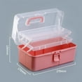 thumbnail image 6 of Trayknick Folding Organizer Box with Handle - Large Capacity Multi-Layer Storage Case for Paint Brushes, Sewing Supplies, Sundries, 6 of 8