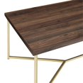 thumbnail image 4 of Pemberly Row Table Basse 42 Pouces en Noyer Foncé et Or, 4 of 4