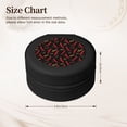 thumbnail image 2 of Naloa Hot Chili Round Jewelry Box, Travel Jewelry Organizer, 3.9 x 3.9 x 2in Jewelry Storage Box for Women-Black, 2 of 7