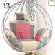 thumbnail image 1 of Funda de cojín para exteriores, cubierta colgante para silla de columpio, hamaca, funda de almohada para playa, jardín, tumbona, sin columpio, sin relleno Fivean unisex, 1 of 2