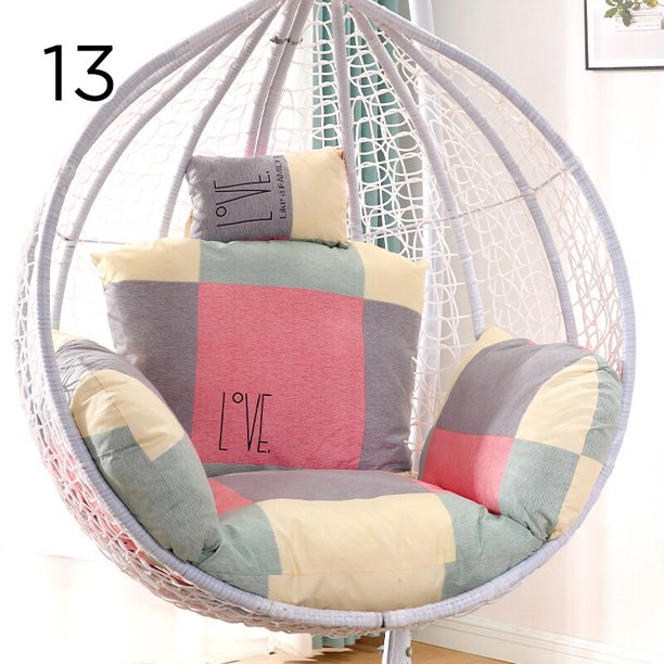 Funda de cojín para exteriores, cubierta colgante para silla de columpio, hamaca, funda de almohada para playa, jardín, tumbona, sin columpio, sin relleno Fivean unisex
