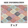 thumbnail image 2 of Bleum Cade Boho Floral Area Rugs 2x3 Entryway Rug,Non Slip Washable Door Mat Outdoor Indoor Welcome Mat for Entrance, 2 of 6
