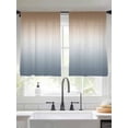 thumbnail image 4 of Sheer Curtains 54 Inches Long, Brown Grey Ombre Light Filtering Window Curtains for Living Room/Bedroom, Modern Abstract Art Aesthetics Rod Pocket Voile Sheer Curtain Drapes, 52"W x 54"L, 2 Panels, 4 of 8