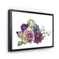 thumbnail image 3 of Designart 'Bouquet of Succulents Eucalyptus With Flowers' Traditional Framed Canvas Wall Art Print, 3 of 5