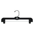 thumbnail image 2 of NAHANCO #2600PCBH 14" Black Heavy Weight Plastic Skirt/Pant Hangers with Black Hook (Pack of 100), 2 of 7