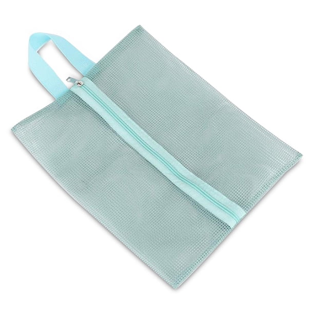 Worallymy Bolsa de Almacenamiento de Zapatos Oxford Organizador de Malla de Tela Portátil Colgante Hueco Seco Playa Sneaker Holder, Bolsa de Zapatos, Verde Claro Worallymy JD735800097