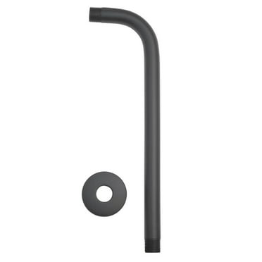 Glacier Bay 12 in. Rain Shower Arm in Matte Black