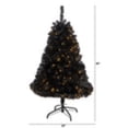 thumbnail image 4 of Nearly Natural T3263 4 ft. Black Artificial Christmas Tree with 170 Clear LED Lights, 4 of 6