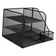 thumbnail image 4 of Organizador de archivos de escritorio, estante de almacenamiento de gran capacidad de metal para suministros de oficina, soporte para documentos, esta, 4 of 9