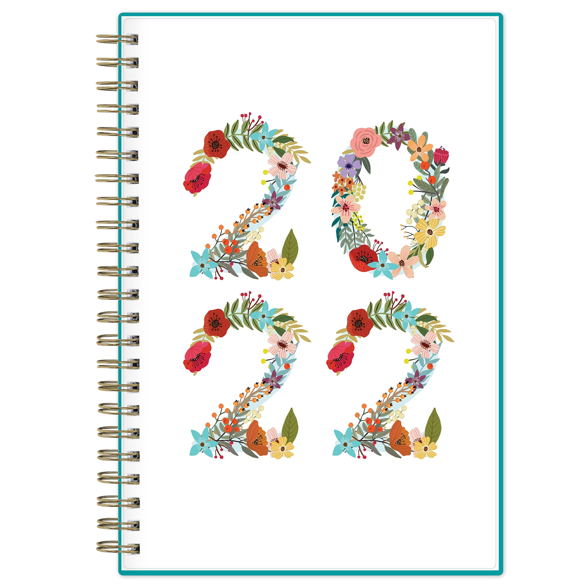 2022 Weekly & Monthly Planner, 5' x 8', Mia Charro for Blue Sky, 2022 Flowers