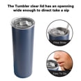 thumbnail image 5 of Sangyn 20oz Stainless Steel  Skinny Insulated Tumbler Travel Cup with Lid and Reusable Straw, 5 of 6