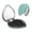 Heart Shape, variant on Kdxio Teal Turquoise Glitter Pocket Mirror, 1X/2X Travel Makeup Mirror 2-Sided Folding Small Mirror Portable Double-Sided Magnifying Cosmetic Mirror for Gift-Heart Shape