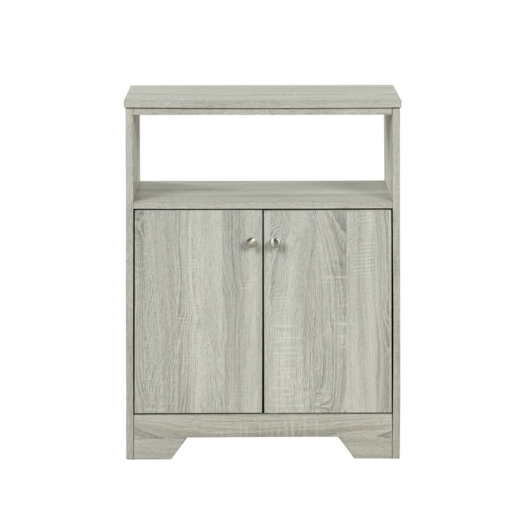 Modern Triangle Freestanding Bathroom Storage Cabinet with Adjustable  Shelves Oak-ModernLuxe