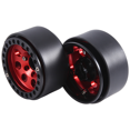 thumbnail image 4 of 4PCS 1.9 Metal Beadlock 8 Round Hole Wheel Hub Rim for 1/10 RC Crawler Axial SCX10 90046 AXI03007 TRX4 RedCat D90,Red, 4 of 8