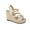 Beige, variant on Lovskoo 2024 Women's Wedge Sandals Open Toe Summer Casual Dressy Ankle Strap Platform Sandals Beige
