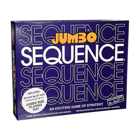 Jumbo Sequence Family Board Game Fast Postage 32 X 27 Inch-Vinsniv
