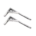 thumbnail image 1 of Soportes De Estante Plegables De 8 Pulgadas, Soporte Plegable De Acero Inoxidable Resistente, Soportes Plegables Diy Montados En La Pared Para Mesa, Escritorio, Banco De Trabajo 1 Par Methold HA024806-03, 1 of 5