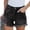 23#c Black, variant on Jean Shorts Womens Low Rise Stretchy Y2k Mini Denim Shorts Rolled Hem Hot Short Summer Trendy Light Blue M