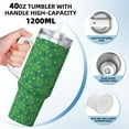thumbnail image 3 of Logiee Tennis Rockets And Balls Print 40OZ Ice Bully Cup with Handle and Straw, Double Wall Stainless Steel Tumbler,Travel Coffee Cup with Lid, Summer Insulation and Cooling Cup, 3 of 8