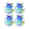 thumbnail image 1 of relayinert 4 Pcs 4 Pcs Autocollants de Voiture pour Bébé Sécurité Parfaite Rappel Coloré, 1 of 6
