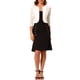 thumbnail image 2 of INSPIRAR CHIC Día de San Valentín Top de Encaje Floral para Mujeres Cárdigan Formal de Manga 3/4 Abierto para Oficina M Blanco, 2 of 7