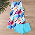 thumbnail image 5 of Warop Women's Printed Tankini Two-Piece Swimsuit with Wide Straps for Beach and Pool Swimming, 5 of 5