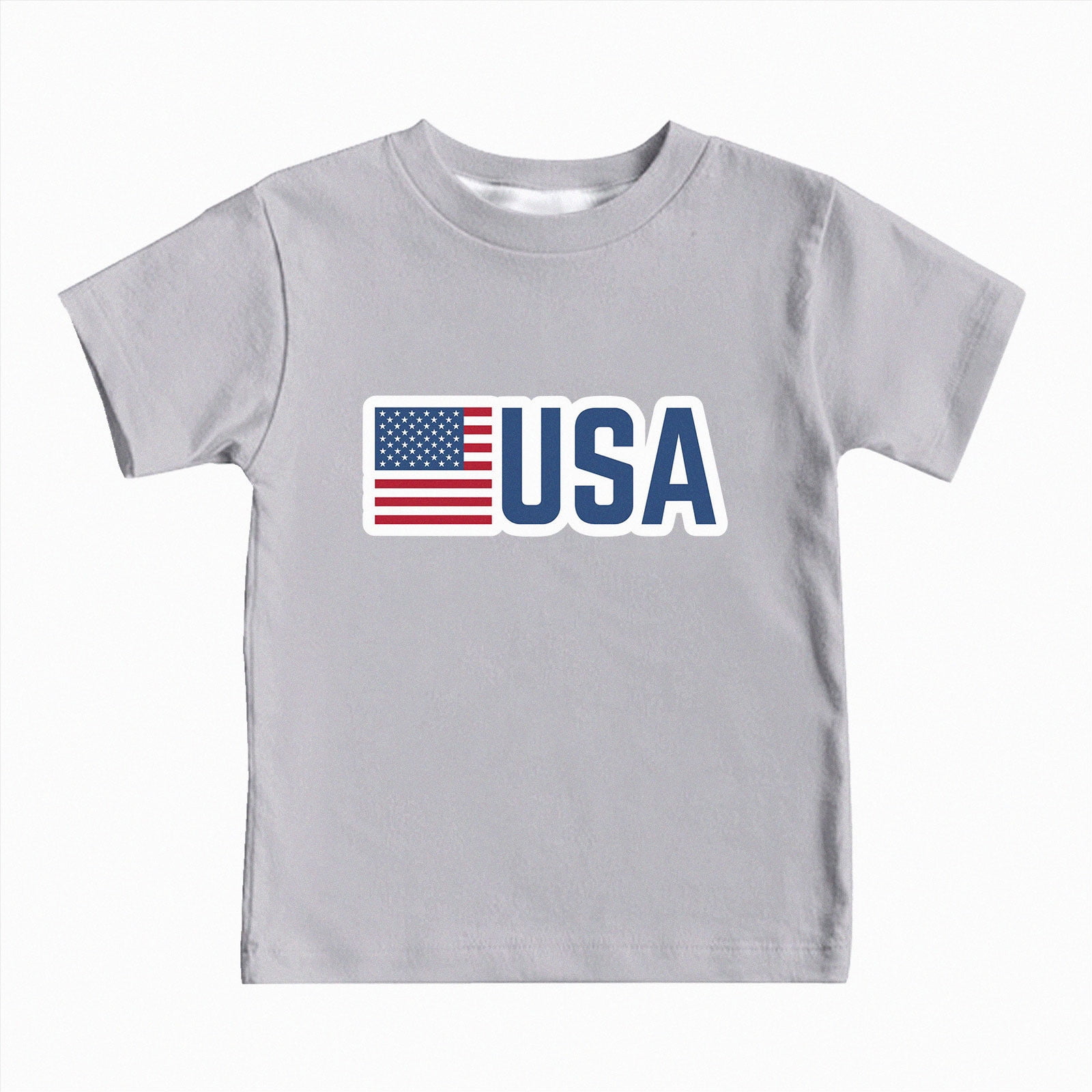 NIEWTR Kids Summer Soft T-Shirts 0-24M 2T 3T 4T 5T Toddler Boys Short Sleeve Loose Fit Casual Crewneck Tees Comfortable Everyday Beach Vacation(A-Grey 10-11 Years)