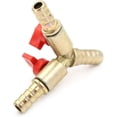 thumbnail image 5 of Espiga para manguera tipo Y de 3 vías con Válvula de bola de cierre de latón YUANXCMXG, 5 of 5