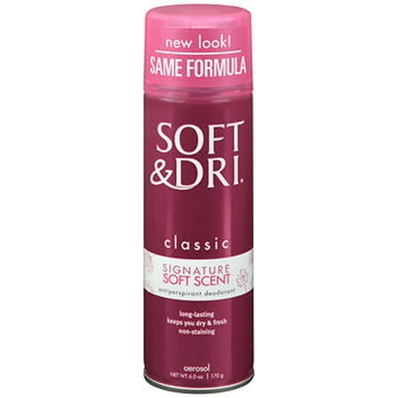 Soft & Dri Classic Aerosol Anti-Perspirant Deodorant Signature Soft Scent - 6 oz