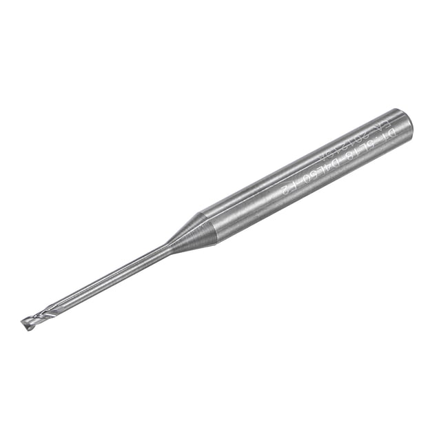 Cuadrado Nariz Extremo Molino Sólido Carburo CNC Brocas Espiral Fresado Cortador 1.5mm x 18mm