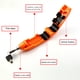 thumbnail image 5 of Motocicleta Freno Acelerador Empuñadura Scooter Manillar Cerraduras antirrobo (naranja) Ehuebsd http://w.neototem.com/image/380907.03/normal/380907.03-3.jpg, 5 of 9