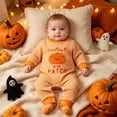 thumbnail image 5 of KJameas Baby Boys Girls Romper Cutest Pumpkin Graphic Striped, 5 of 6