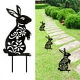 thumbnail image 2 of Easter Bunny Silhouette Animal Shape Decoration Yard Silhouette Lawn Ornaments Rabbit Figure, 2 of 6