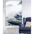 thumbnail image 2 of wall26 - Canvas Wall Art - Abstract Oil Painting Style Seascape with Big Waves - Giclee Print Gallery Wrap Modern Home Art Ready to Hang - 12x18 inches, 2 of 4