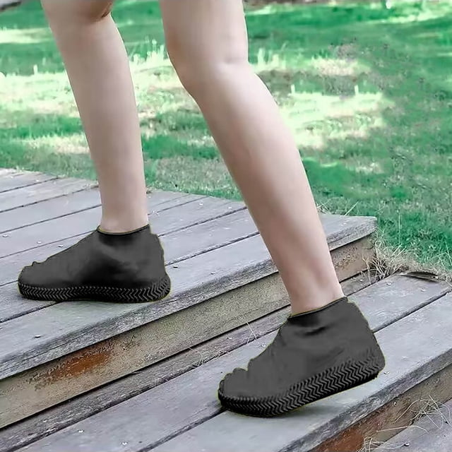 Fiudx Cubrezapatillas Impermeables Reutilizables, Antideslizantes, para Actividades Al Aire Libre, Acampada, Senderismo y Pesca. Fáciles de Limpiar, Ajuste Elástico, Tallas Disponibles.