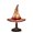 Red, variant on Purple Witch Hat Lamp, Handmade Stained Glass LED Table Light, Glowing Gothic Night Light for Indoor Party & Home Decor